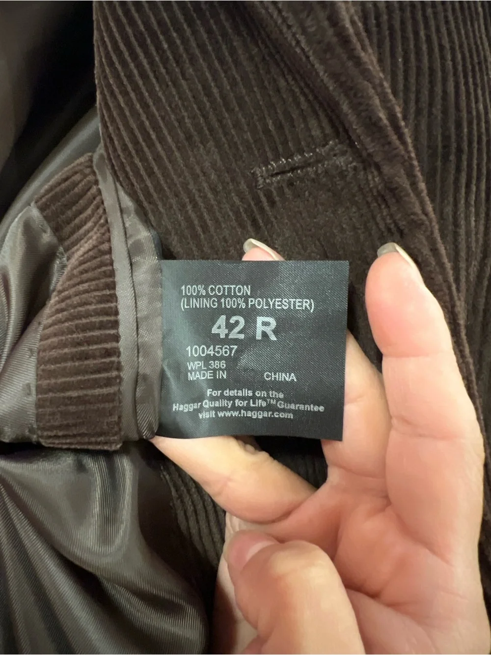 Vintage Haggar Brown Corduroy Sport Coat Blazer